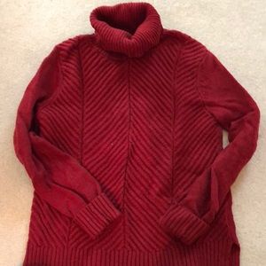 Banana Republic Red Turtleneck Sweater